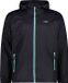 CMP Men's Rain Jacket - Size S - Dark Grey, Green, White
