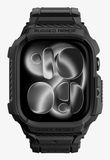Spigen Rugged Armor Pro Hoesje Zwart Thermoplastic polyurethaan (TPU) voor Apple Watch 12 (42mm)