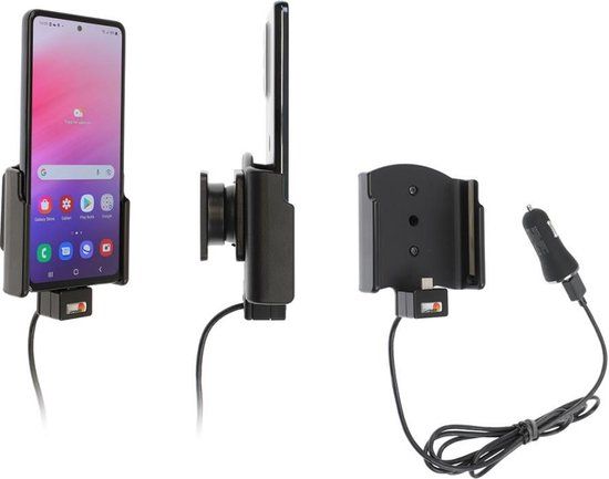 Brodit houder geschikt voor Samsung Galaxy A53 Actieve houder met 12V USB plug