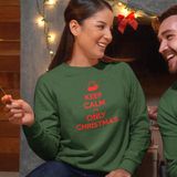 B&C Collection Foute Kersttrui Groen Keep Calm It’s Only Christmas Maat L