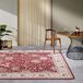 Villeroy & Boch Pierre Oriëntaals tapijt voor binnen en buiten, plat weefsel, oosters design, klassiek, Öko-Tex weerbestendig en uv-bestendig, voor balkon, terras, tuin, rood-crème, 160 x 235 cm