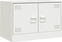vidaXL Tv-meubel 67x39x44 cm staal wit