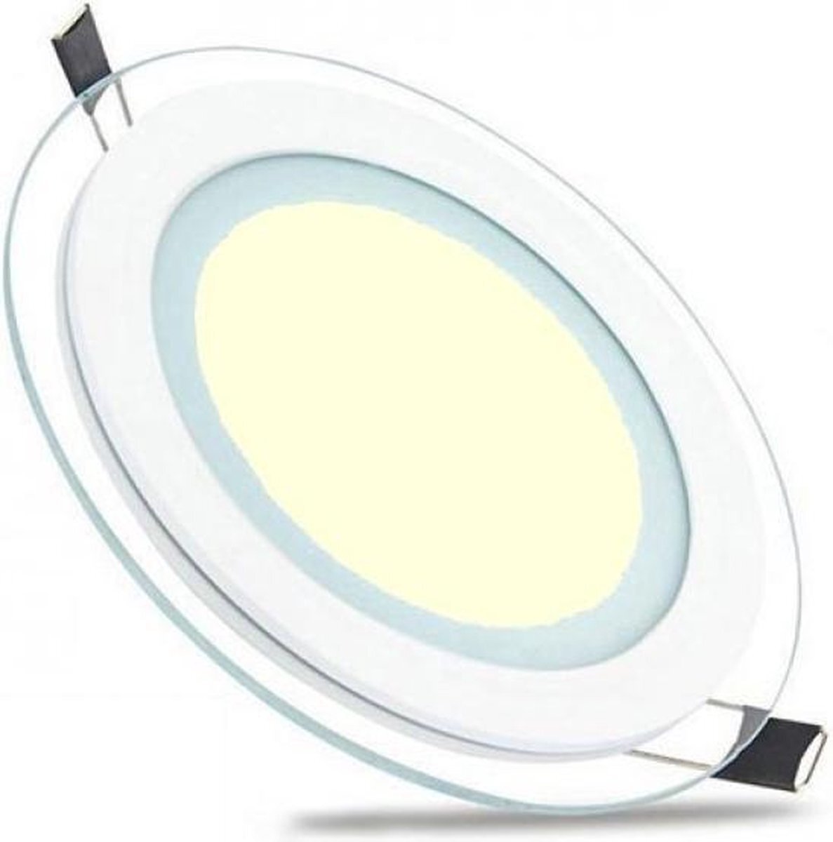 BES LED LED Downlight Slim - Inbouw Rond 15W - Warm Wit 3000K - Mat Wit Glas - Ã˜200mm