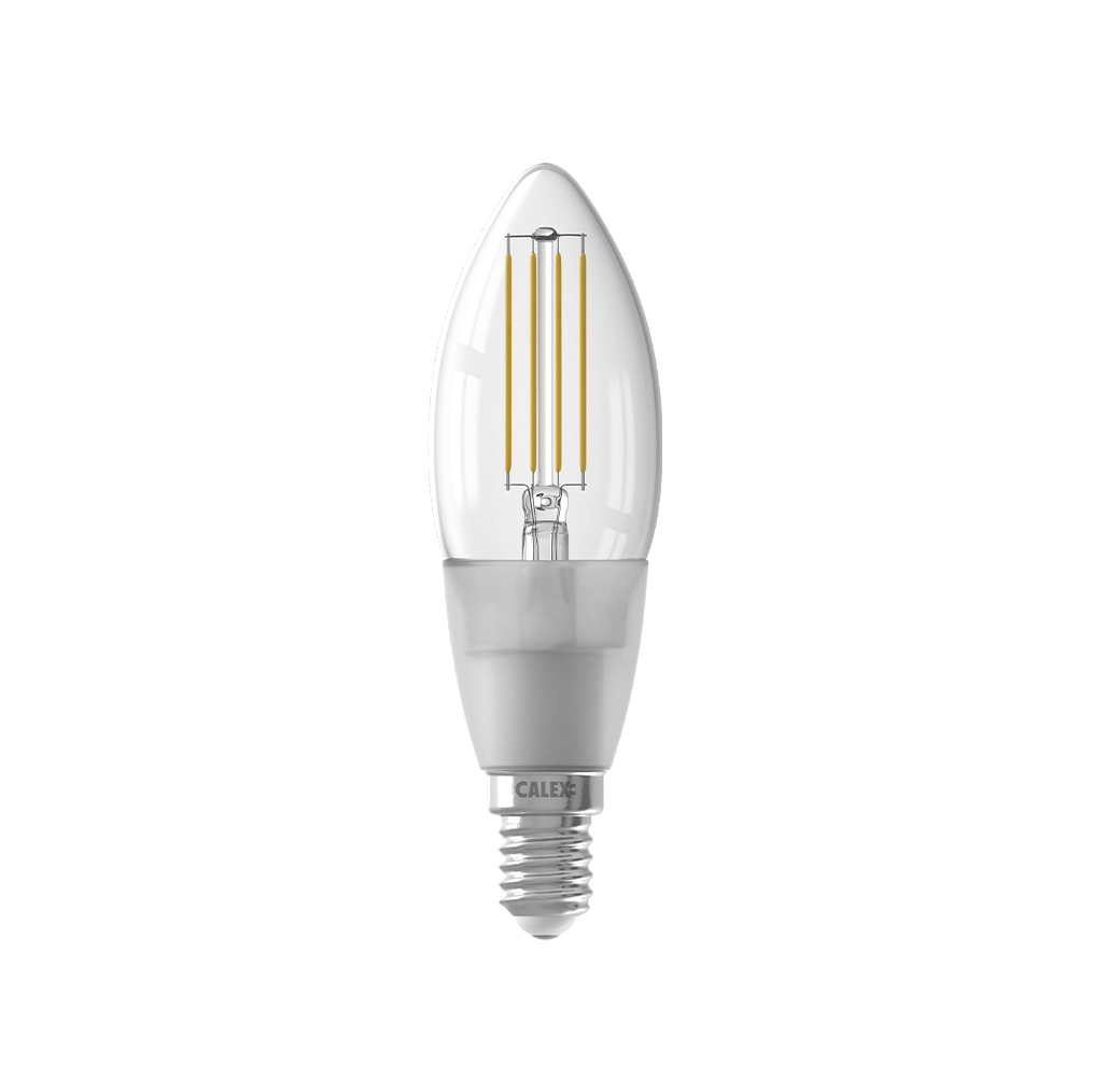 Calex Smart LED kaars filament lamp E14 1800-3000K 4,5W 450 lm