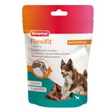 Beaphar Flexifit Treats Gewrichtsnack voor actieve honden, vleessmaak, omega 3, glucosamine en calcium, 150 g