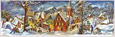 Adventskalender Richard Sellmer Verlag Adventskalender "Kleines Dorf im Winter"