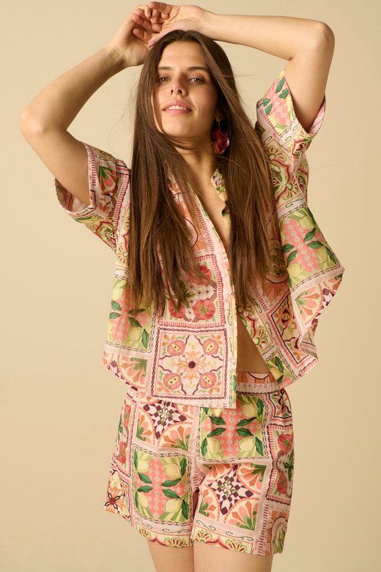 Sissy-Boy Multicolour poplin short met print