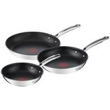 Tefal Duetto+ G732S334 Set de casseroles - 3 pièces - Noir/Inox