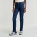 G-Star Strace Straight Wmn Dames Jeans 24/28 Katoen Elastaan Worn in Aster Blue
