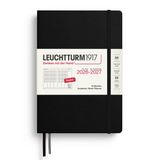 Leuchtturm1917 A5 Medium Academic Week Planner 2026/2027 (18 mnds) hardcover Black