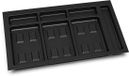Emuca basis voor Recycle keukenladebakjes, 3 vakken, module 800mm, Plastic, Zwart