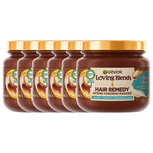 Garnier Loving Blends Rijke Argan haarmasker - 340 ml - 6 stuks - Voordeelverpakking
