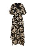 s.Oliver Getailleerde chiffonjurk met all-over motief