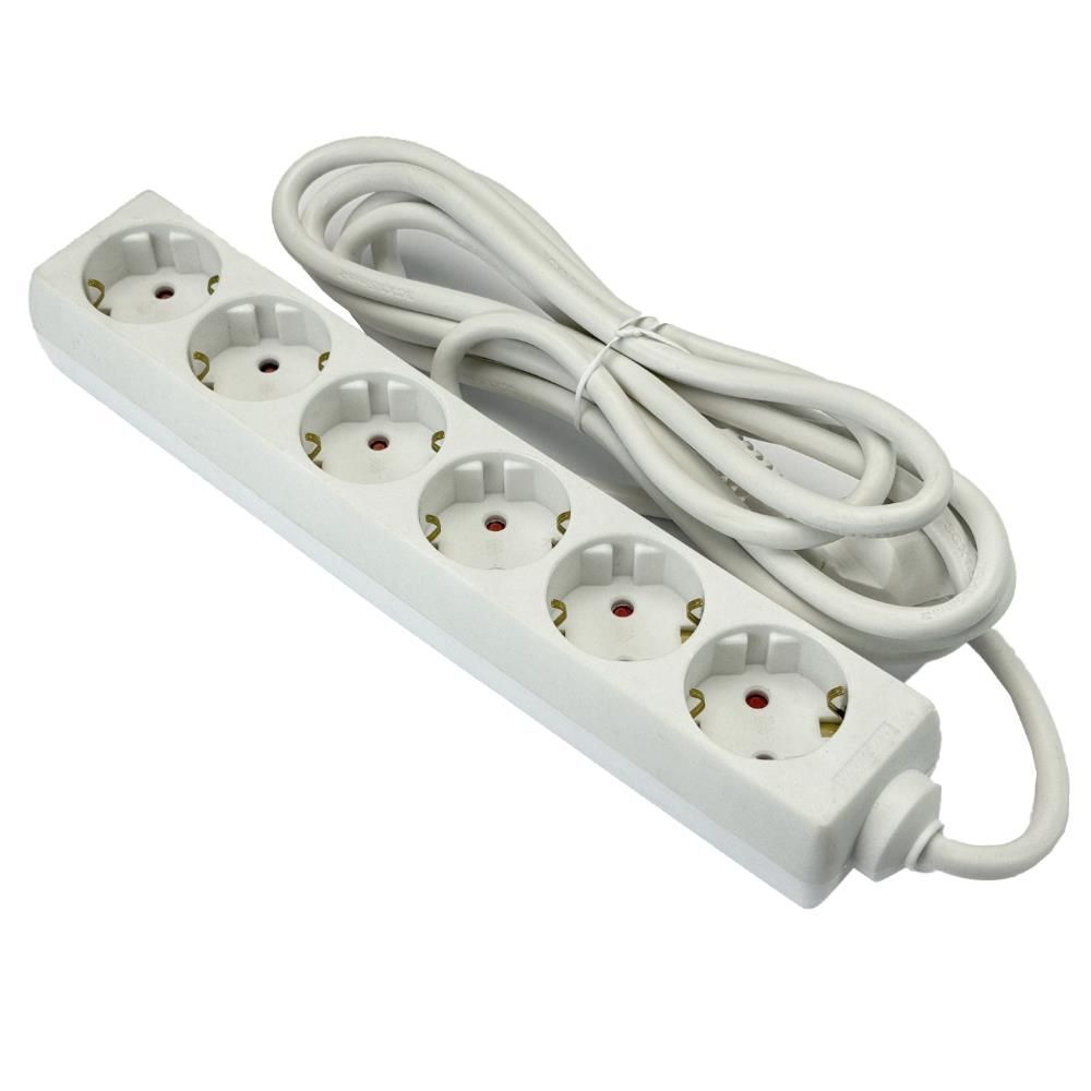 Enzo Entac 6872621 TCD RA 6-voudig 3 meter wit