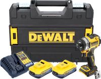 DeWalt DCF 860 H2T accu-slagmoersleutel 18 V 282 Nm 1/4" borstelloos + 2x Powerstack accu 5,0 Ah + oplader + TSTAK