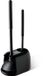 Set déboucheur et brosse WC sans marque - Set de nettoyage 2-en-1 avec support - Noir