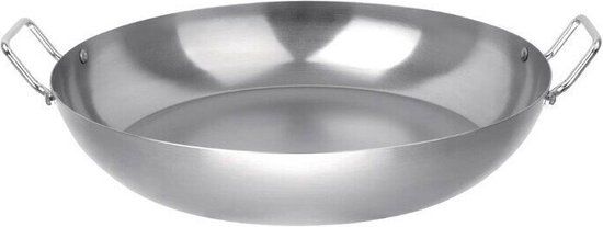 Vogue Plaatstalen Paella Pan - 40cm - GD074 - Zwart