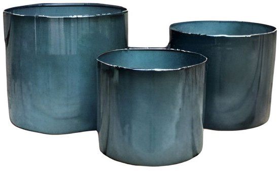 Buitengewoon Boet Buitengewoon de boet Pot Cylinder Vibrant Grijs S 21x18cm