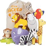 Le Toy Van Houten Stapeldieren Safari - Stapelspeelgoed