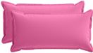 vidaXL Kussensloop 2 stuks Roze 40 x 80 cm Polyester