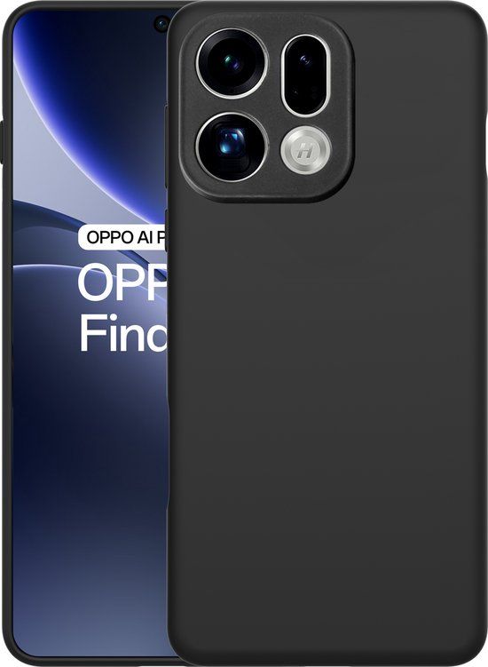 Just in Case Soft Design Oppo Find X9 Back Cover Zwart