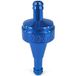 CNC Filtre à essence d.6mm bleu anodisé
