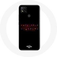 Maniacase Hoesje voor Xiaomi Redmi 9C Stranger Things Poster Logo Vrolijk Kerstfeest