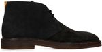 Manfield - Heren - Zwarte suède desertboots - Maat 44