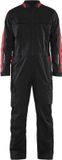 Blåkläder Overall de travail stretch 6144-1832 - Noir/Rouge - C56