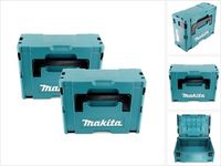 Makita 2x kunststof gereedschapskoffer MAKPAC 2