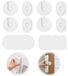 Support de prise autocollant - Sans perforation - 6 x 6 cm - Blanc - Pour maison, bureau et école