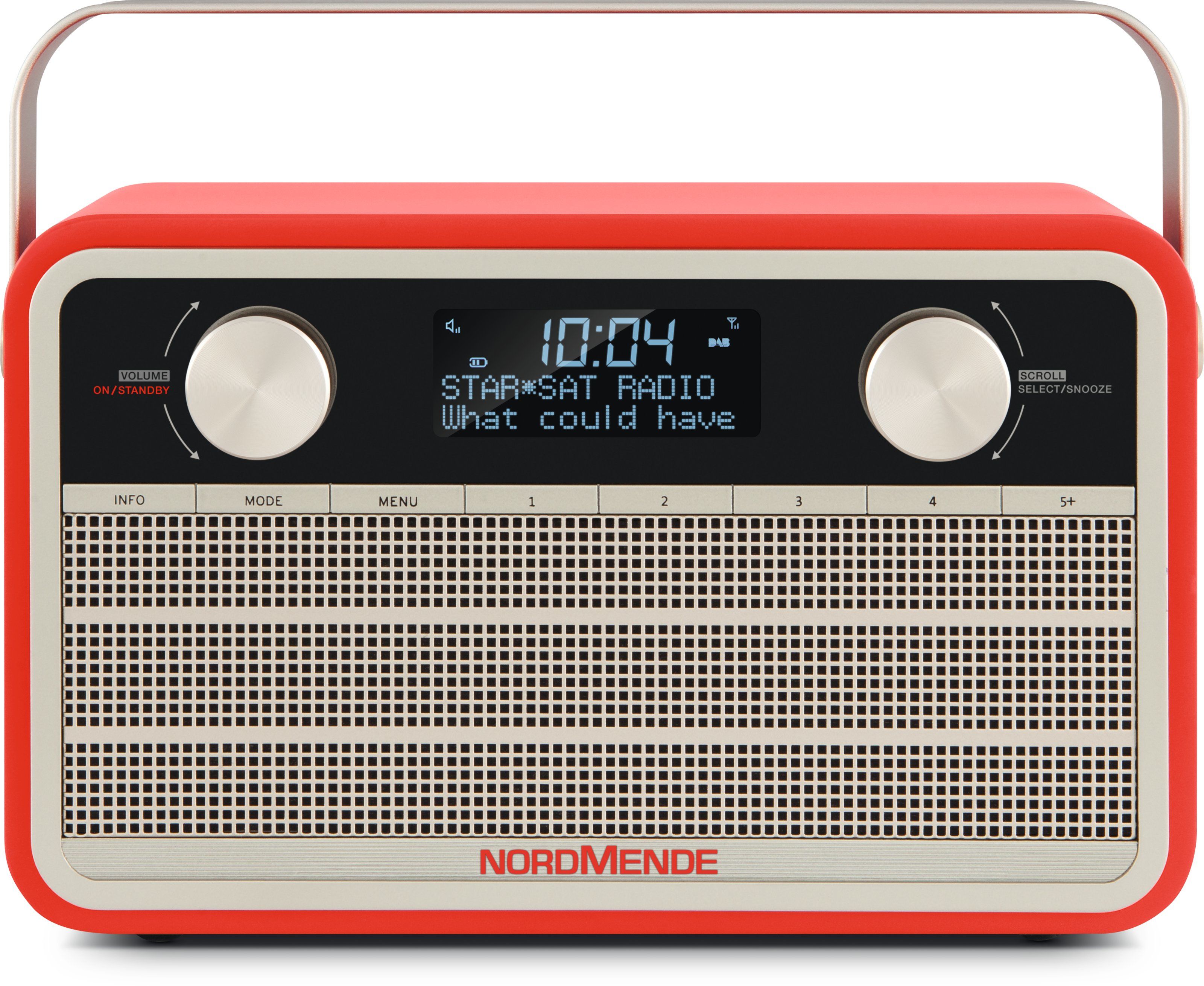 TechniSat Transita 120 Draagbare Digitale Radio - Beige/Rood