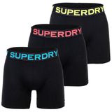 Superdry BOXER TRIPLE PACK Heren Onderbroek - Raven Black Marl