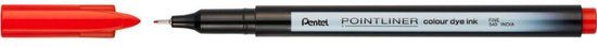 Pentel Pointliner S40 Fineliner - Rood (12 stuks)