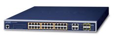 PLANET GS-4210-24PL4C Netwerkswitch Managed L2/L4 Gigabit Ethernet (10/100/1000) Power over Ethernet (PoE) 1U Blauw