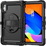 Selected by GSMpunt.nl Hoes met ingebouwde Screenprotector Geschikt voor Lenovo Idea Tab / K11 Gen 2 | Inclusief 360° Draaibare Handriem en Schouderriem | Zwart