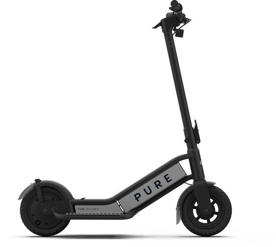 Pure Electric Pure Escape+ Black - Elektrische Step - 10 Inch - Zwart