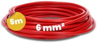 Kalitec 5 meter H07V-K 6 mm² rode bedradingskabel