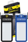 Cressi Jimmy Telefoonhoes, bundel, zwart + azuurblauw, 2 zachte waterdichte telefoonhoesjes, 1 zwart + 1 blauw, 17 cm, volwassenen, uniseks