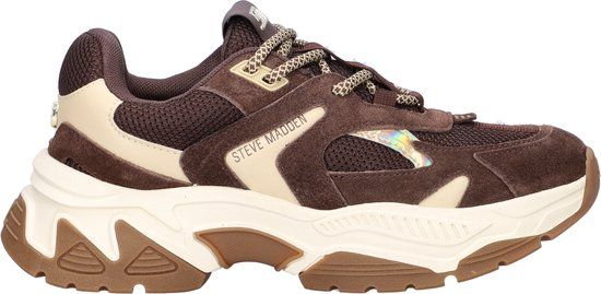 Steve Madden Ample dames sneaker - Bruin - Maat 41