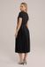 WE Fashion Robe plissée femme noir XS