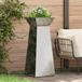 vidaXL Pilarenbak - 2 stuks - Zilver - 40 x 40 x 100 cm - Staal