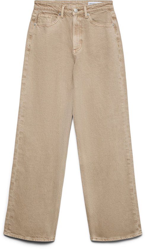 Vero Moda VMTESSA High rise Wide leg fit Jeans W28 X L32 Silver Mink