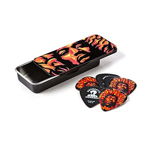 Dunlop Dunlop-box met 6 plectrums Jimi Hendrix Voodoo-vuur zwaar