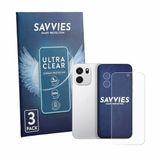 Savvies - Screenprotector voor OnePlus Turbo 6V (Voor+Camera) - Folie Beschermfolie transparant 6 Stuks
