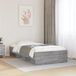 VidaXL Bedframe, grijs Sonoma, 100x200 cm, houtvezel