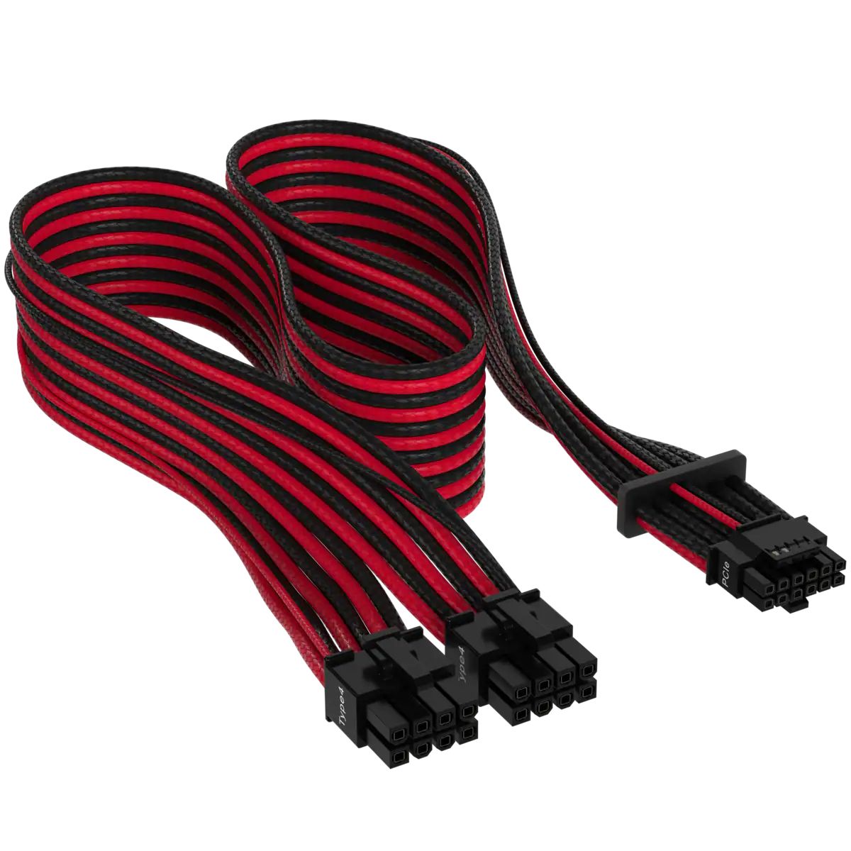 Corsair Premium Sleeved 12VHPWR Power Cable - Black/Red