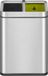 EKO - Laguna Slim poubelle à ouverture 10+10 litres - Acier inoxydable Polypropylène - inox mat - Poubelle