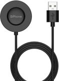 DrPhone ChargeX3 – Draadloze Magnetische Oplader 1m voor Xiaomi Watch S1 Pro – USB Kabel – Zwart