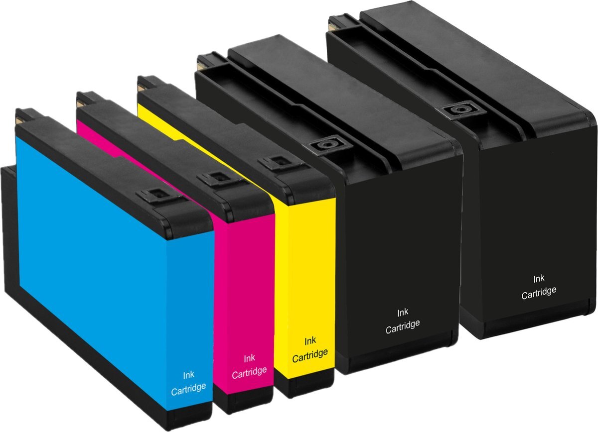 InktDL Multipack compatible inktcartridges (5) geschikt voor HP OfficeJet Pro 276DW, 8100, 8600, 8600, 8610, 8620 (HP 950/HP 951)